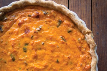 Savory sweet potato pie makes a delightfully different side dish.