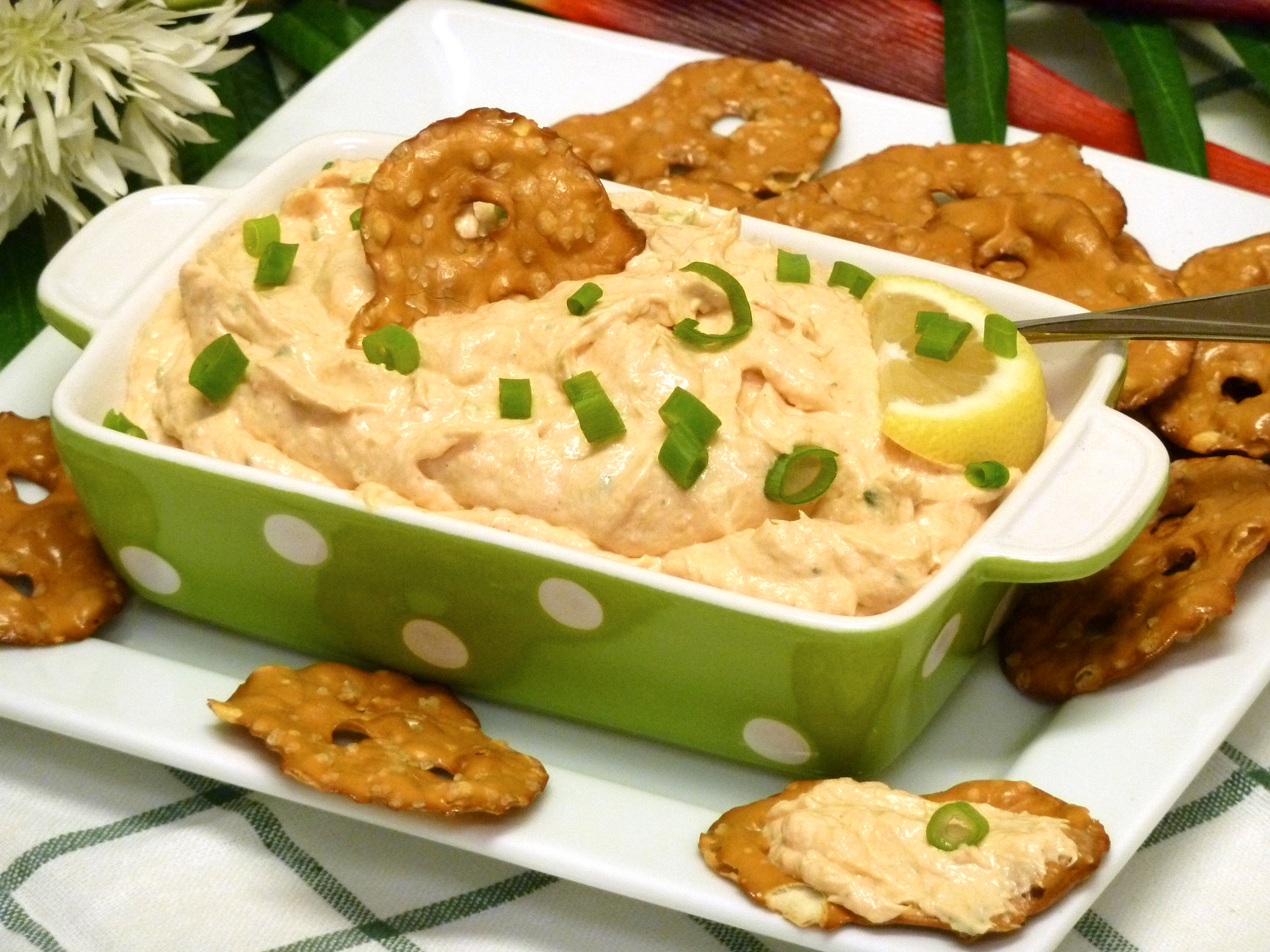 Less expensive smoked salmon dip is a hit at parties.