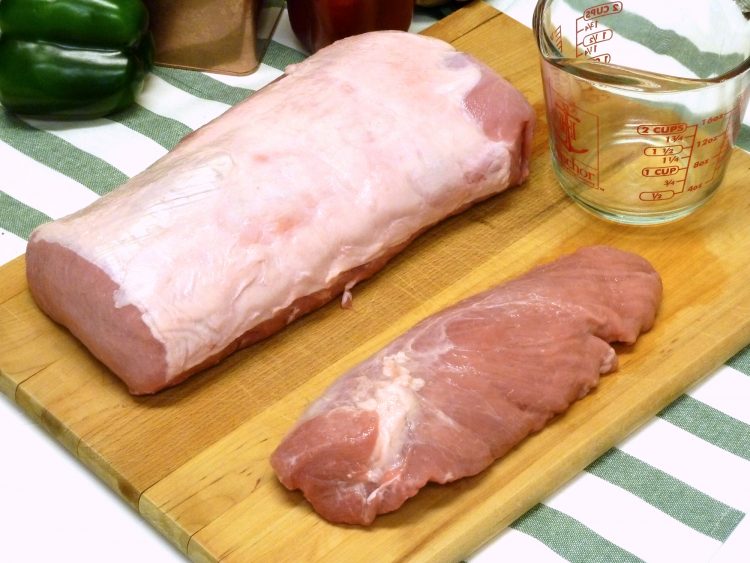 Comparison of pork loin and pork tenderloin.