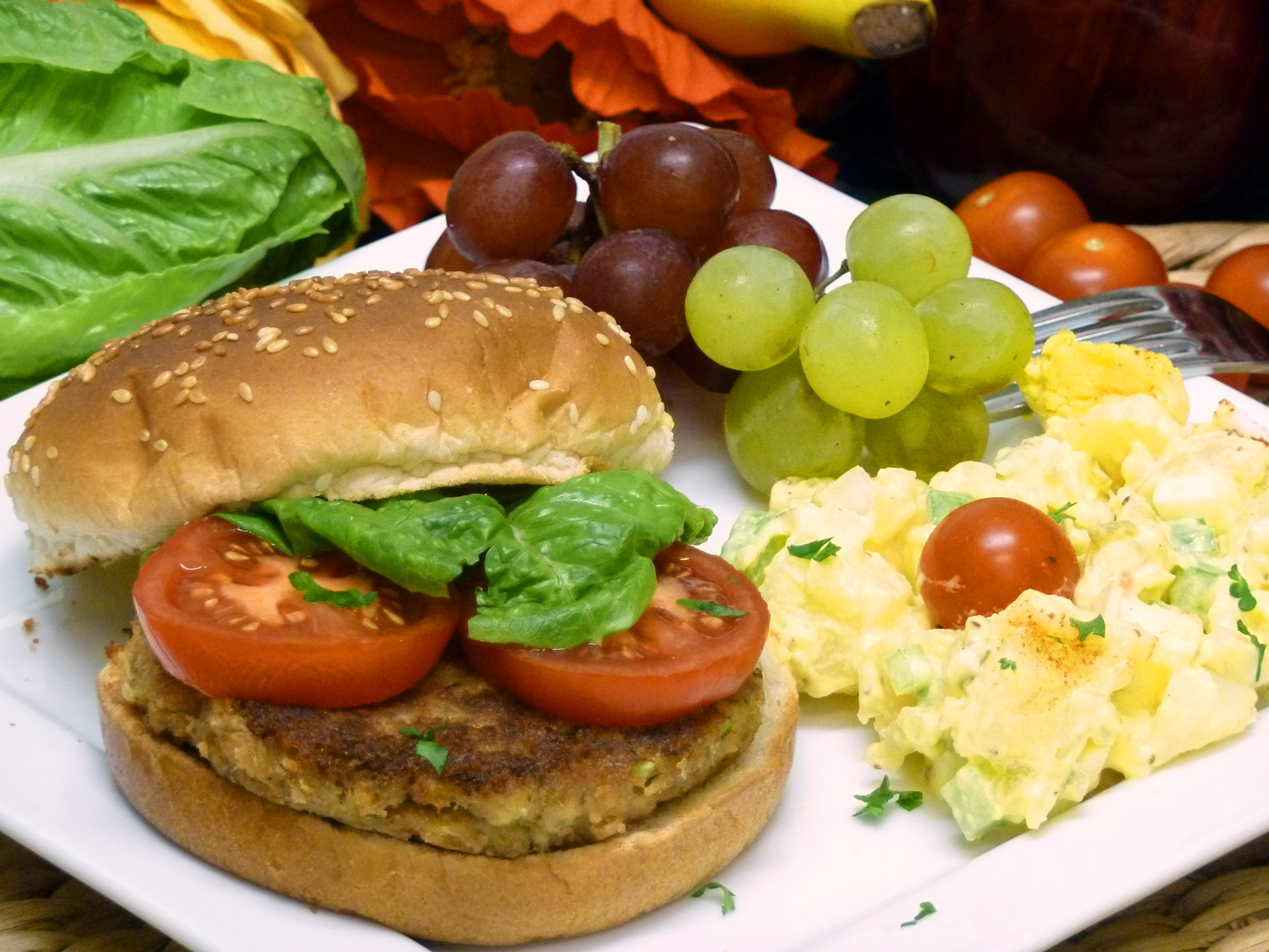 Flavorful tuna burgers are great on a bun or as a stand-alone entree.