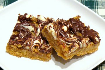 Butter Pecan Turtle Bars combine the crunch of toffee candy with cookies. Beautiful and delicious!