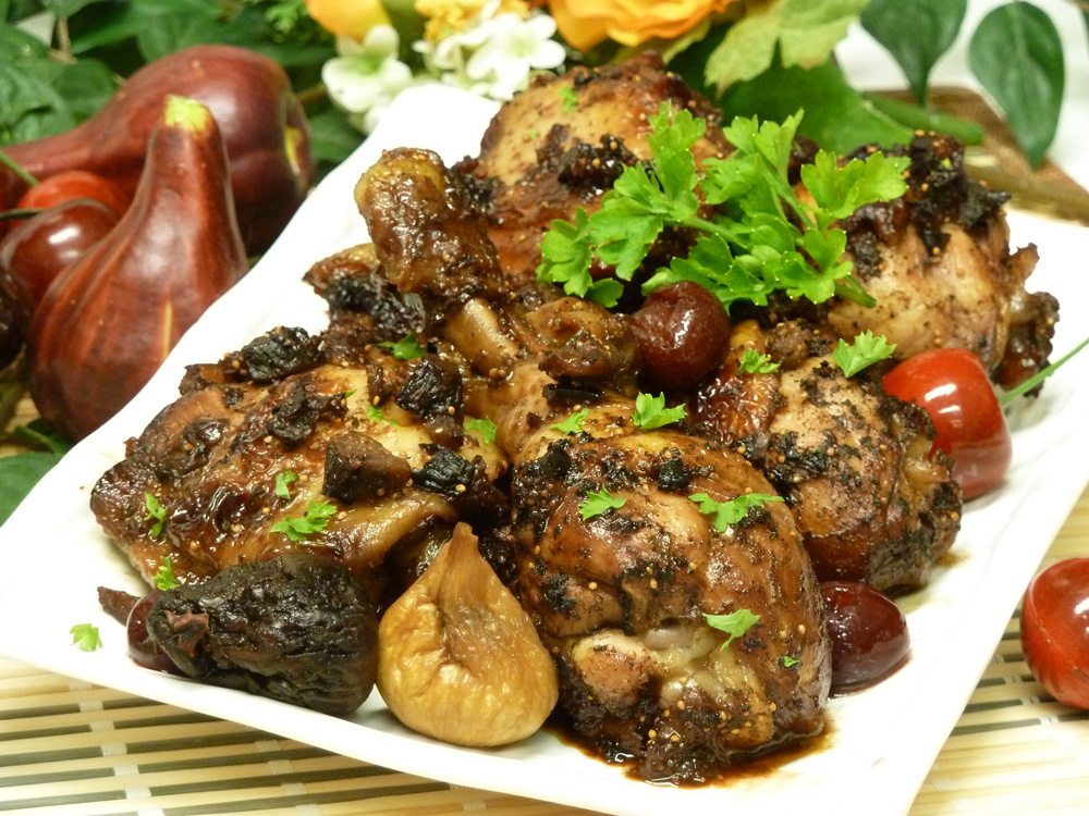 Wake up your boring chicken dinner with the fantastic flavor combination of Cherry Fig Chicken.