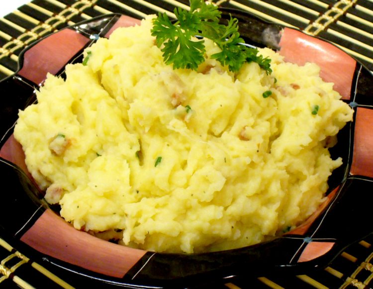 Parsnips lend a sweet, nutty flavor to Loaded Parsnip Mashed Potatoes.
