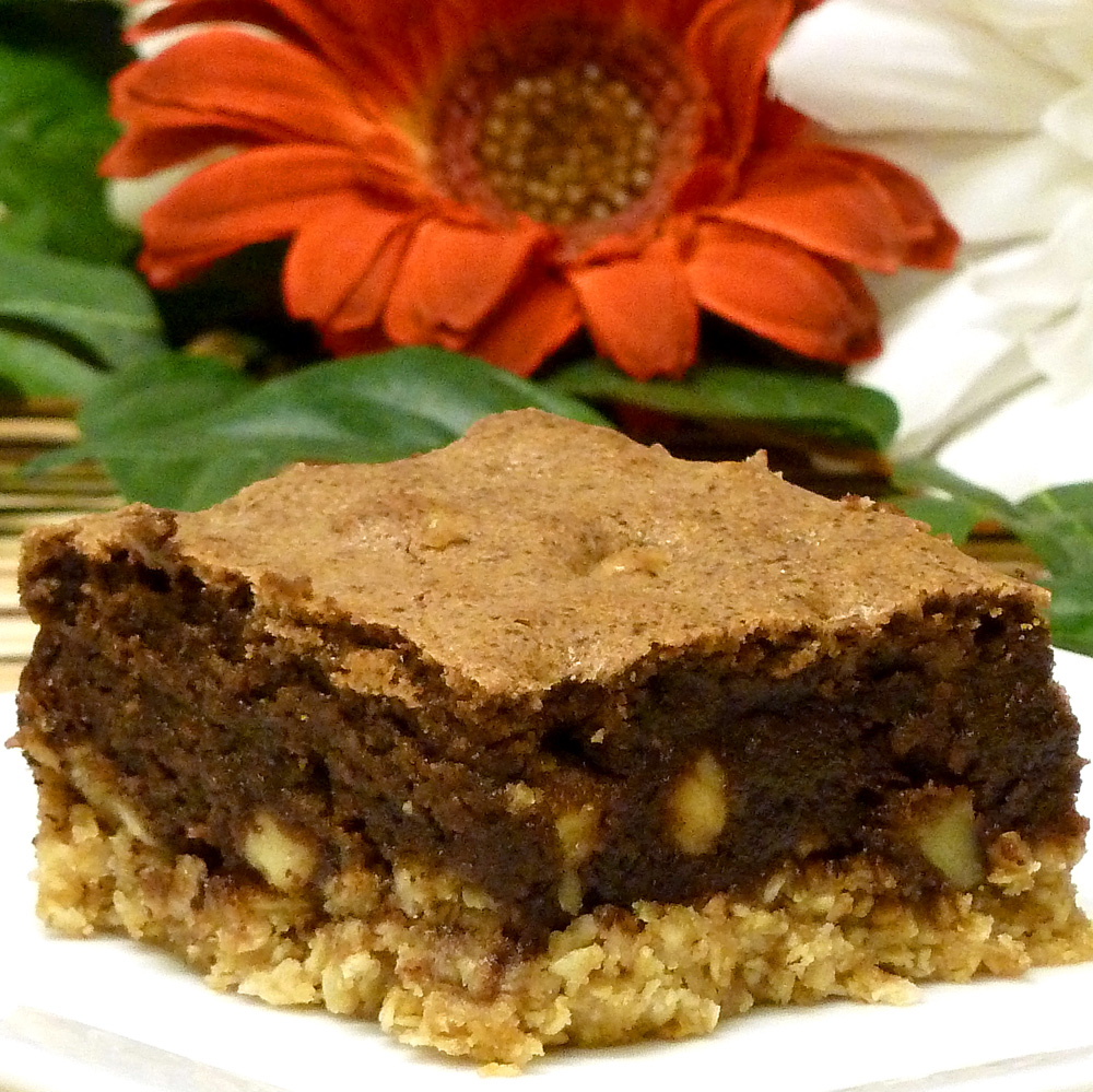 Just as it sounds, Oatmeal Cookie Brownies have a layer of oatmeal cookies topped with luscious brownies. Yum!