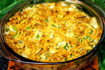 Updated green bean casserole is the perfect side dish for Thanksgiving or everyday meals.