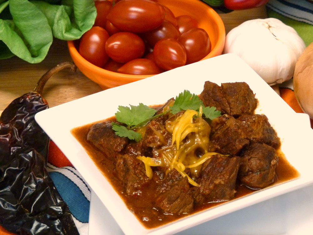 Chile colorado is tender, juicy beef with a fabulous, easy red chile sauce. Yum!