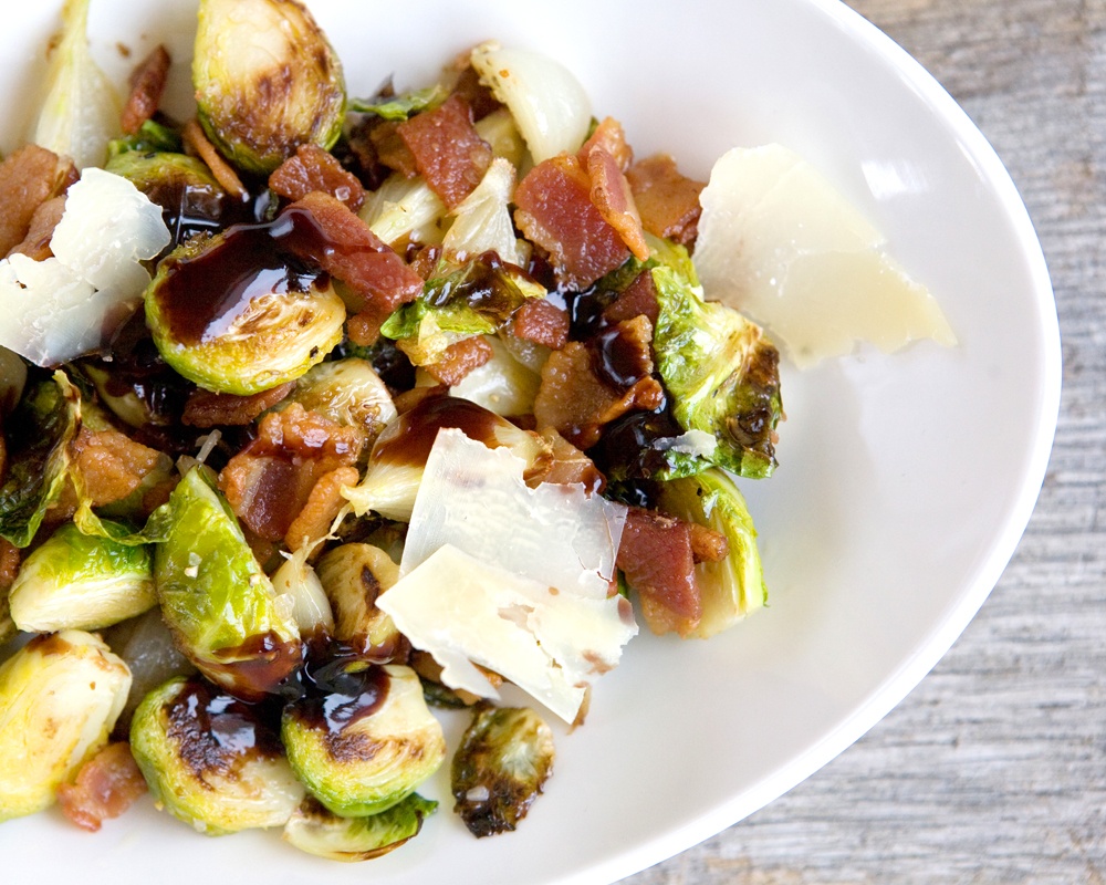 Balsamic Bacon Brussels Sprouts will be your new favorite side vegetable.