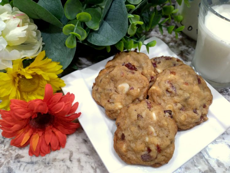 Cherry Garcia Cookies are inspired by the famous ice cream flavor, loaded with cherries and chocolate.