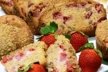 Strawberry Nutmeg Muffins: Fresh strawberries and nutmeg are a magical combination.