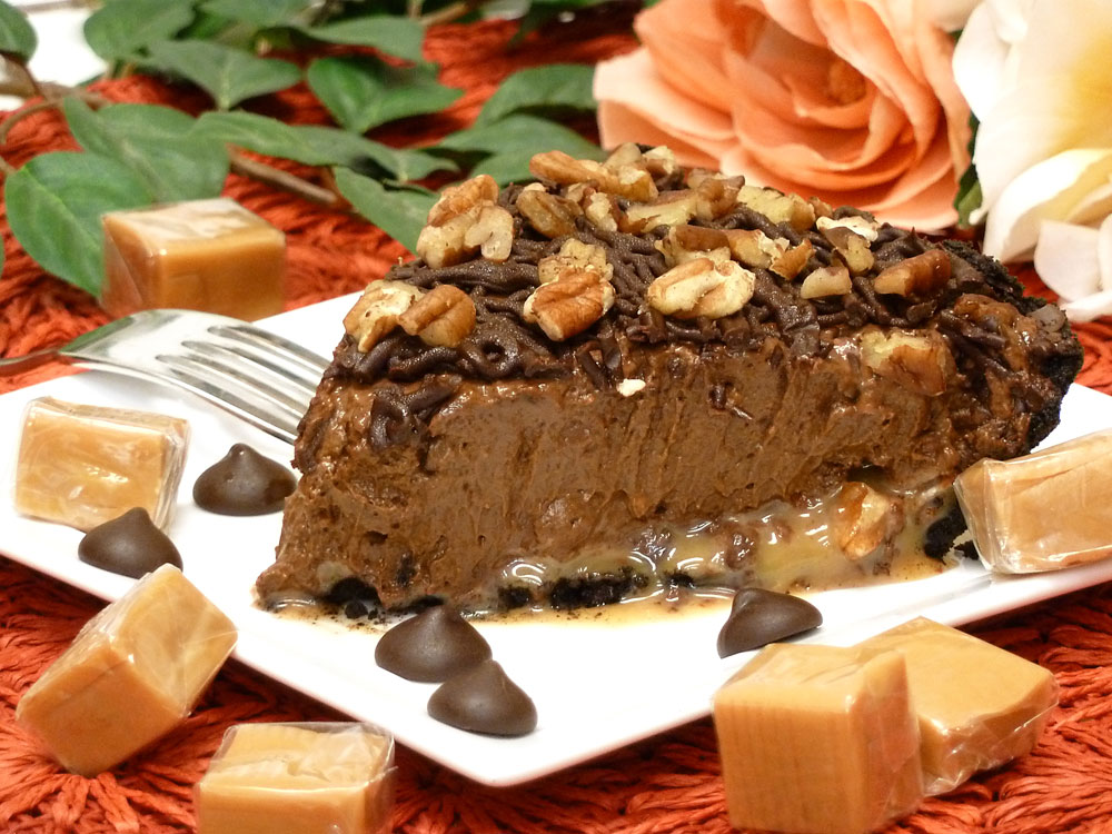 Chocolate Turtle Cheesecake Recipe: If you love chocolate turtle candies, you will adore this luscious pie.