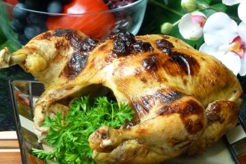 Spicy Cherry Chicken Recipe: Chile powder gives a gentle kick to delicious cherry glaze for oven-roasted chicken.