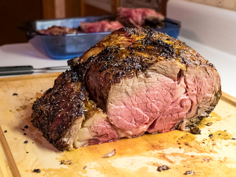 Prime Rib Roast Recipe: Tender and juicy using only four ingredients and a simple method.