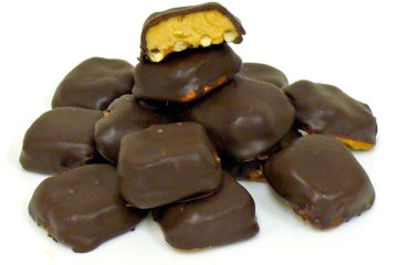 Chocolate Peanut Butter Combos: Imagine a chocolate-covered peanut butter cup on a pretzel. Yum!